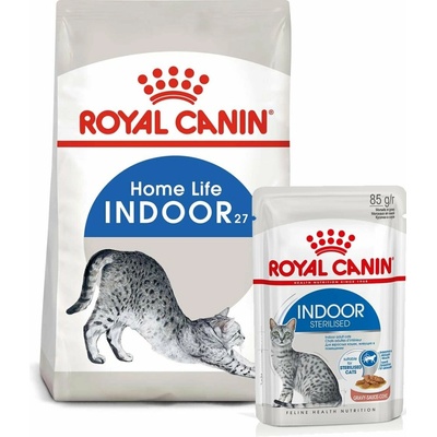 ROYAL CANIN INDOOR granule 10 kg + INDOOR Sterilised 48× 85 g