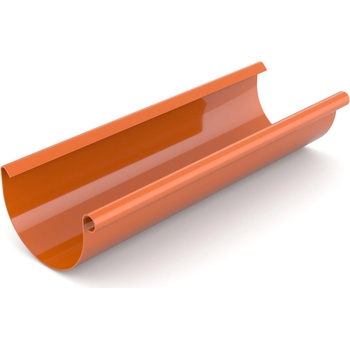 Bryza PVC strešný žľab 75 mm 4 m tehlový