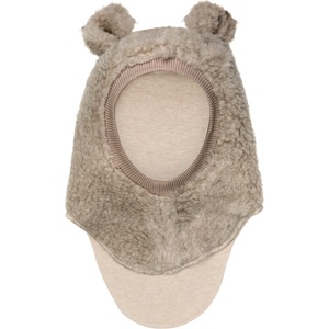 Huttelihut Детска зимна шапка (beanie) Huttelihut Kid's Balaclava Ears Wool Teddy Balaclava - Camel Melange - размер 50 cm (904-5553-0112)