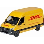 Goki Метална количка Goki - Mercedes Benz Sprinter DHL, асортимент (12306)
