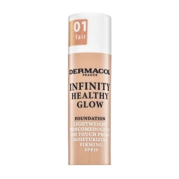 Dermacol Infinity Healthy Glow Foundation фон дьо тен за озаряване на лицето 01 Fair 20 g