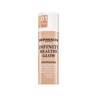 Dermacol Infinity Healthy Glow Foundation фон дьо тен за озаряване на лицето 01 Fair 20 g