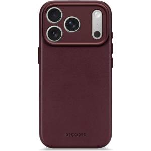 Decoded LEATHER BACKCOVER FOR IPHONE 17 PRO - Burgundy (K-D26IPO17PBC1DY)