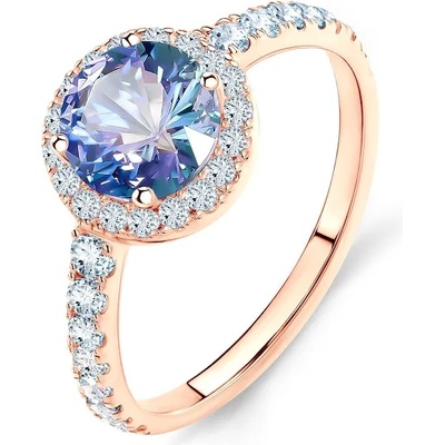 SAVICKI Годежен пръстен This is Love: розово злато, танзанит