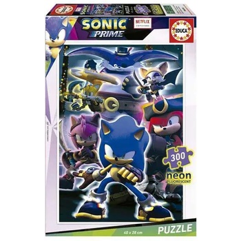 Educa - Puzzle Sonic Prime Neon - 300 piese