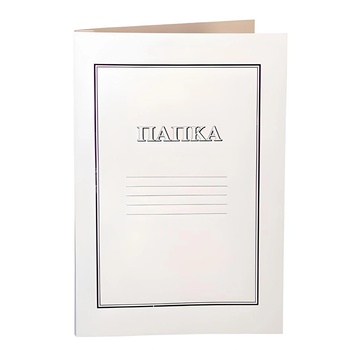 Economy Папка картонена с машинка Economy, А4 Бяла