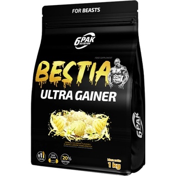 Image 1 of 6PAK Nutrition BESTIA Ultra Gainer [1000 грама] Ванилов сладолед