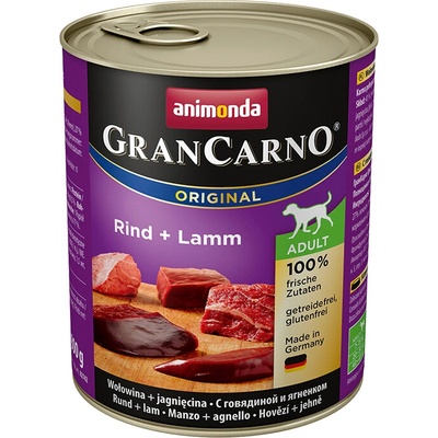 Animonda Gran Carno Original Adult hovädzie mäso a jahňa 800 g