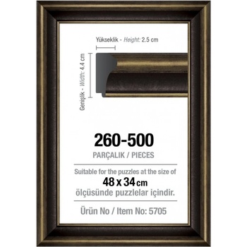 ART PUZZLE Rám na puzzle 48x34cm Black