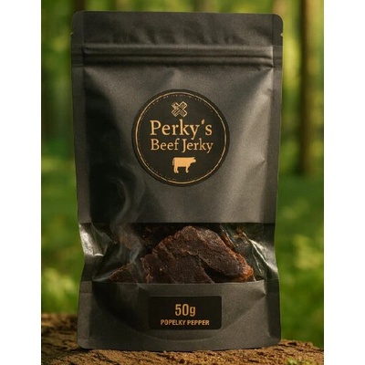 Perky´s Jerky sušené hovězí maso popelky Peppers 50 g