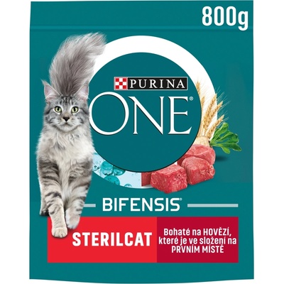 Purina ONE granule 800g sterilcat mačky