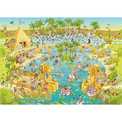 Heye Degano Šílená ZOO Nilská expozice 1000 dílků