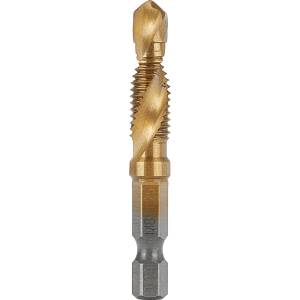 GEKO Комбиниран борер с метчик HSS M8x1, 25mm с HEX опашка 1/4" 81509 (G38134)