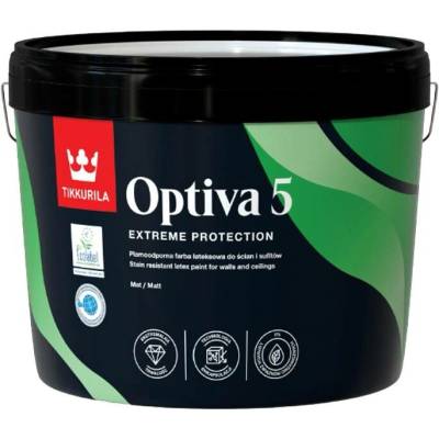 Tikkurila OPTIVA 5 MATT 9L tvt int.: X385 Monsuuni A
