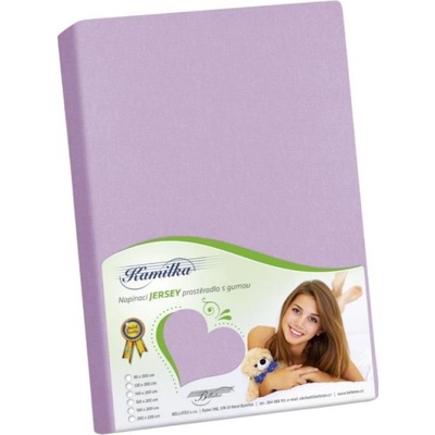 Bellatex jersey prostěradlo Kamilka fialové 120x200