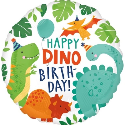 Amscan Foliový balonek Dino Happy Birthday 43 cm