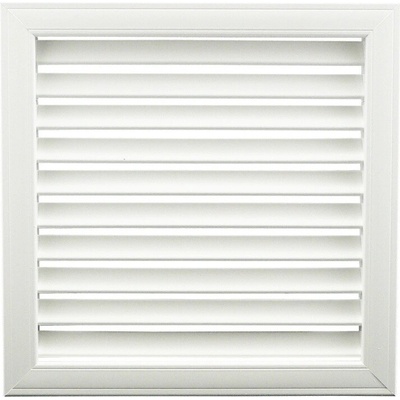 Dalap GPU 350 x 350 PVC bílá s pevnou žaluzií 363 x 363 mm