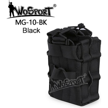 Wosport Double molle na dva zásobníky M4/M16 otevřená černá