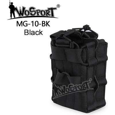 Wosport Double molle na dva zásobníky M4/M16 otevřená černá