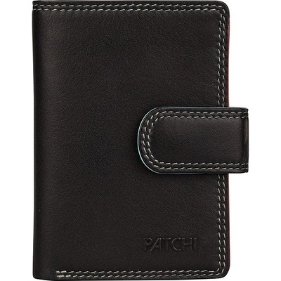 Patchi kožená mini peněženka RFID 3001022.61.10 černá / multicolor