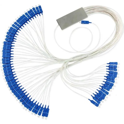 Conneu Оптичен PLC сплитер 1x64 с SC-UPC конектори, Blockless, Conneu (CNPLC-164-SC1-SC1-BL)