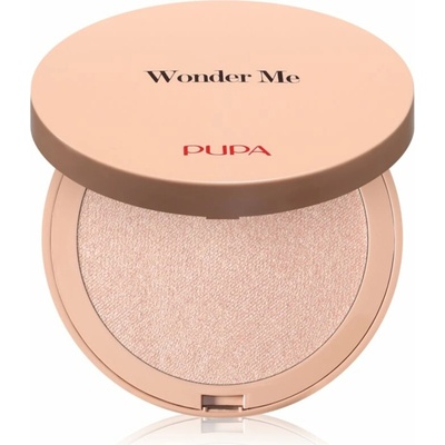 PUPA Milano Wonder Me Glow kompaktní pudrový rozjasňovač 101 Rose Gold 7,5 g