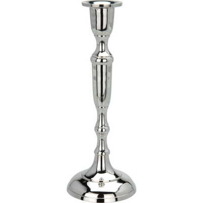 H&L Stříbrný kovový svícen Hight 20cm, varianta C