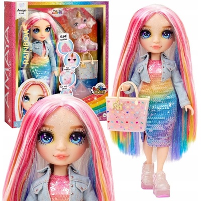 MGA Rainbow High Fashion Doll with Slime & Pet Amaya Raine