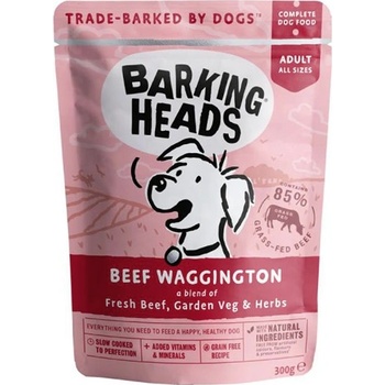 Barking Heads & Meowing Heads Говеждо Waggington БЕЗ ЗЪРНА 300 г