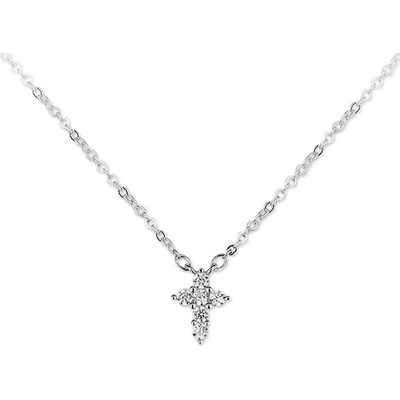 Bangles.cz Řetízek zirkonový křížek 2452