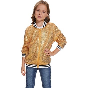 Златисто яке с пайети, детско