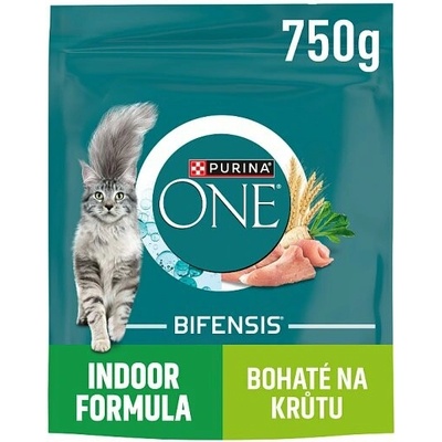 Purina One Bifensis Indoor krůta a celozrnné obiloviny 0,75 kg