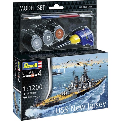 Revell Battleship USS New Jersey Model Set 1:1200