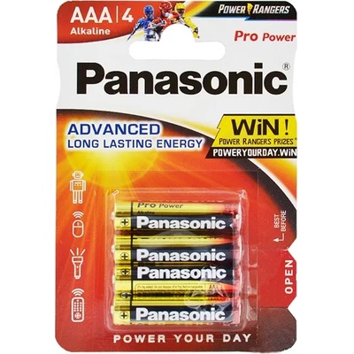 Panasonic pro power батерия с дълъг живот aaa, алкална, 4 бр. /пакет lr03ppg-4bp / lr03xeg-4b (lr03ppg-4bp / lr03xeg-4b)