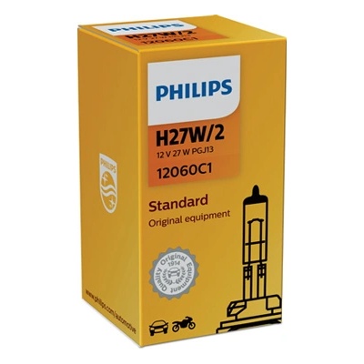 Philips Крушка, фар за мъгла philips h27w/2, 12v, 27w, 1 бр
