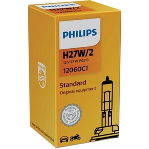 Philips Крушка, фар за мъгла philips h27w/2, 12v, 27w, 1 бр