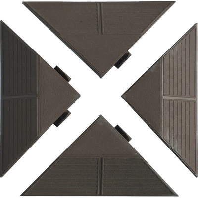 ArtPlast Linea Combi Drain roh 10 x 19,5 x 4,8 cm hnědočerný 4 ks