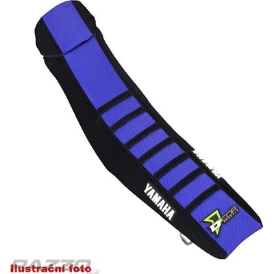 Potah sedla DCor Gripper Factory Seat Cover Yamaha YZ125 / YZ250 22-26 Black Blue Black Ribs