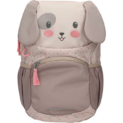 Dětský ergonomický batoh Princess Mimi – pejsek, hnědý