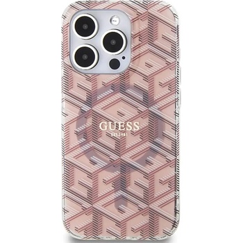 GUESS Magsafe Калъф за iPhone 15 Pro Max, GUESS IML GCube Hard Case, Прозрачен (GUHMP15XHGCUSTGP)