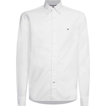 Image 1 of Tommy Hilfiger Риза с дълъг ръкав Tommy Hilfiger Core Flex Long Sleeve Poplin Shirt - White YBR