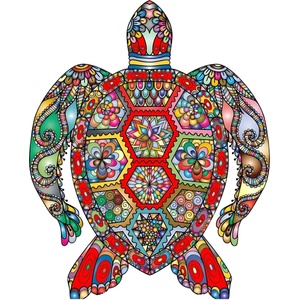 HARAHU Дървено пъзел - Turtle / L KP21990