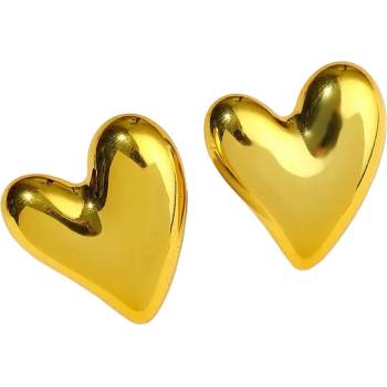 HARAHU Обеците AD-33365 - Herz / Златна KP33365 (AD-33365)