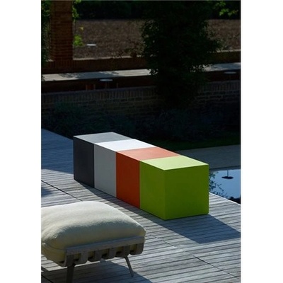 EURO 3 PLAST Sedačka KUBE SGABELLO - 2532, 40 cm Bílá