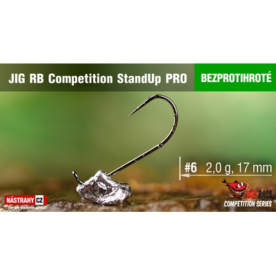 REDBASS Bezprotihrotý Jig RB StandUp Pro Competition vel.6 18mm 2g 5 ks