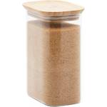 Pebbly Кухненски буркан за съхранение PKV-068, 1.2 л, стъкло / бамбук, Pebbly (PEBB3760132816654)