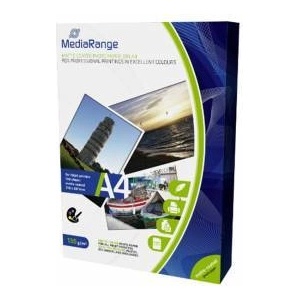MediaRange Фото хартия MediaRange MRINK101, DIN A4, 210 x 297mm, за мастилено-струйни принтери, матово покритие, 130g, 100 страници