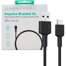 Aukey CB-CD30 USB-C Type-C Power Delivery PD 3A, 0,9m, černý