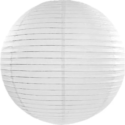 Lampion kulatý 20cm bílý – Zboží Dáma