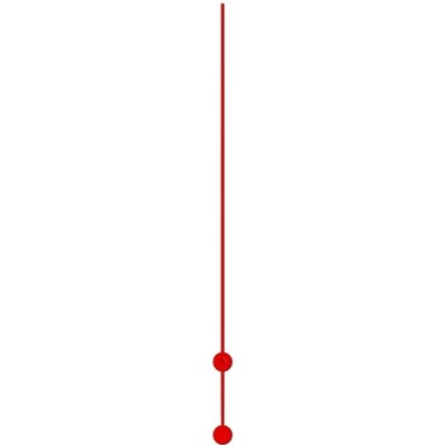Sekundová ručička 110 mm - červená/16